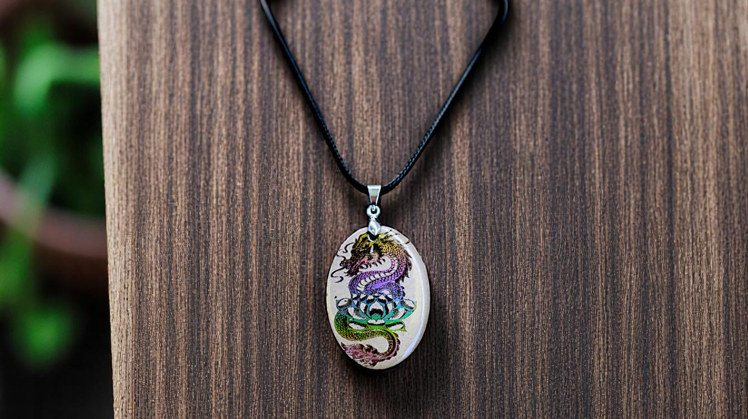 Chinese Dragon & Lotus - C1001