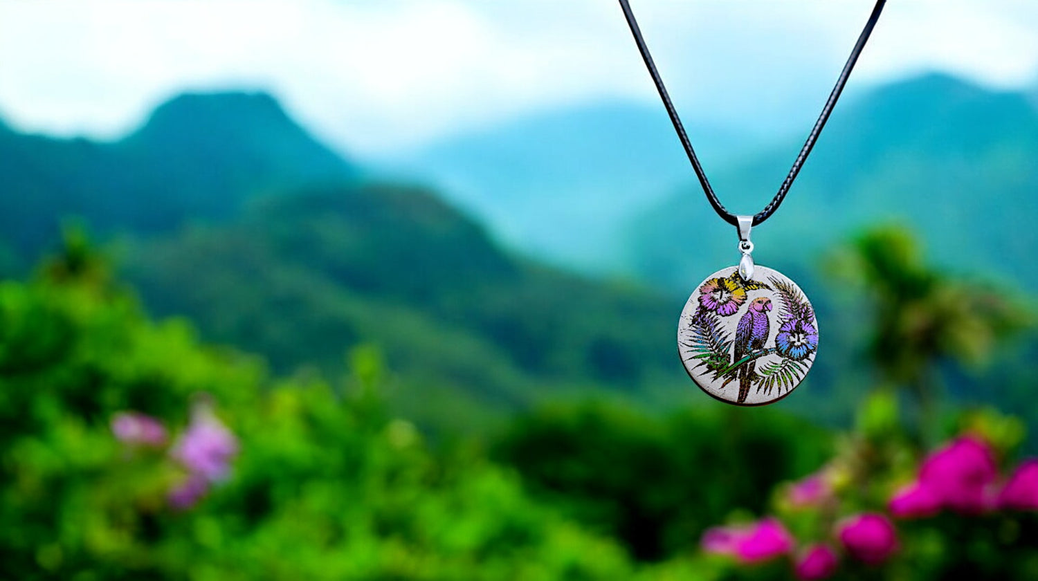 Parrot & Flowers - A1028
